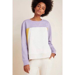 Anthropologie Saturday/Sunday Corine Colorblocked Sweatshirt XS